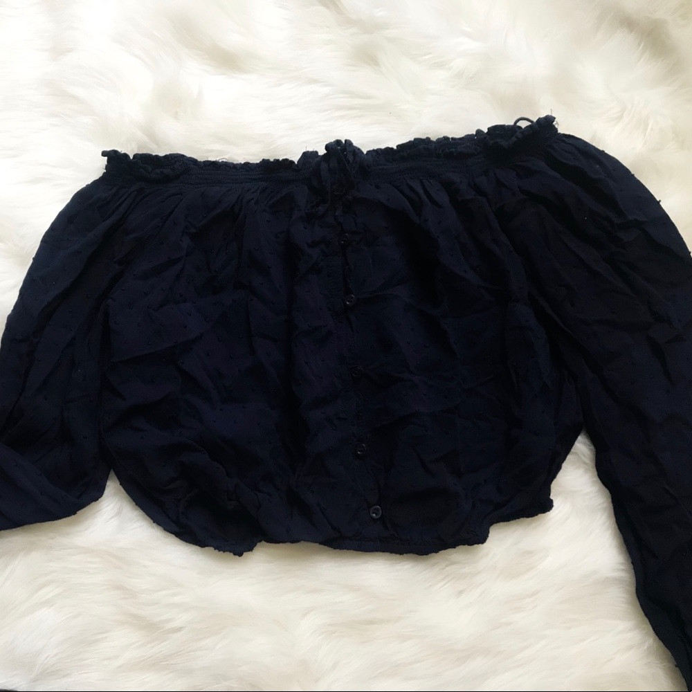 Cropped Long sleep top 💙